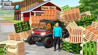 HOW WERE MAKING $32000 A DAY ON FLAT SURVIVAL - Farming Simulator 22