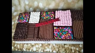 Loaded with chocolates and Gems#chocolate lover#kool bakes#cakes#