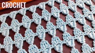 Ажурный узор крючком. Easy crochet patterns for beginners.