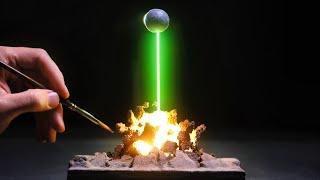 Realistic Death Star Super Laser  DIY Craft Diorama Build