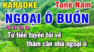 Karaoke Ngoại Ô Buồn Nhạc Sống Tone Nam C#M  Huỳnh Lê