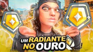 Um RADIANTE jogando no OURO *tóxico reclamou do instalock* 