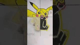 One Drawing Pikachu Glow  But 4 different Style Part 4 #pikachu #art