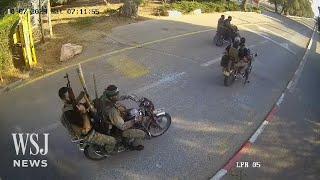 CCTV Shows Hamas Militants Attack on Kibbutz Beeri  WSJ News