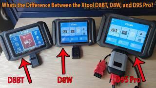 I Compare the Xtool D8BT D8W and D9S Pro to see what the Differences Are.