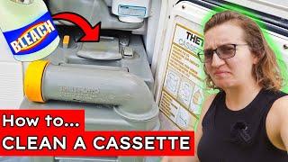 #23 How To Clean & Sanitize Thetford TOILET CASSETTE - in motorhome caravan or boat...