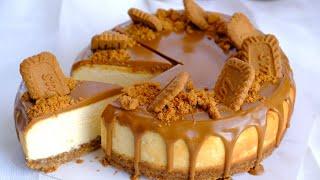 Lotus biscoff Caramel Cheese Pie โลตัสบิสคอฟคาราเมลชีสพาย