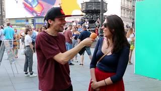 Crazy  London Street Interviews With Britains Got Talent Comedian Gatis Kandis  Compilation - 2018