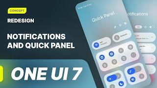 Redesign Quick Panel & Notification Bar Light Mode - One UI 7