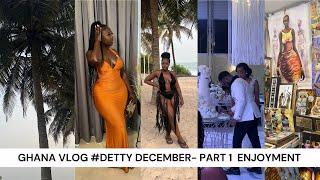 GHANA VLOG PT1 - DETTY DECEMBER  BEST WEDDING OF THE YEAR  I BURNT MYSELF ON MY TRIP & ENJOYMENT