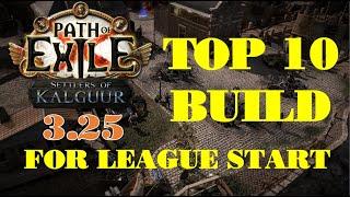 POE 3.25 TOP 10 League Starters for Settlers of Kalguur