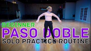 Beginner Paso Doble Solo Practice Routine Ballroom Dance Tutorial