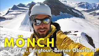 Mönch 4.107m Bergtour im Berner Oberland mit ausgesetztem Gifelgrat