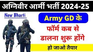 Agniveer Army Form Date 2024-25  Agniveer Army New vacancy 2025  army ke form kab open hoge 2025