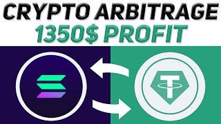 Crypto Arbitrage Solana  New Strategy Trading Solana  1350$ Profit  Arbitrage Trading Solana