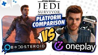 BOOSTEROID vs OnePlay ENHANCED  JEDI SURVIVOR Comparison at 1080p