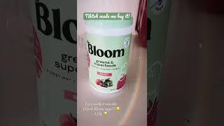 Tiktok made me buy this green drink it’s taste good. #tiktok #bloom #healthy #healthylifestyle