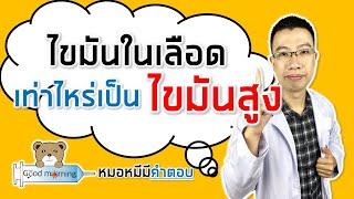 ไขมันในเลือดเท่าไหร่ เป็นโรคไขมันสูง  หมอหมีมีคำตอบ