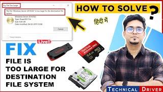 How to Fix File Too Large for Destination File System Problem  How to Copy Big Files to SD Card 