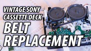 Vintage Sony Cassette Deck Belt Replacement - Model TC-WR690