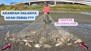 REKOR TERBARUMENJALA IKAN DI MUARA SAMPAI MAU JEBOL JALANYANET FISHING