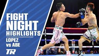 Luis Alberto Lopez Tears Up Reiya Abes Eye In TKO Win  FIGHT HIGHLIGHTS