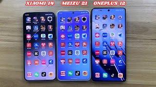 Meizu 21 vs OnePlus 12 vs Xiaomi 14  SPEED COMPARISON