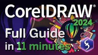 CorelDRAW - Tutorial for Beginners in 11 MINUTES   2024 - UPDATED 