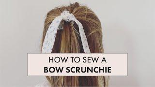 Sewing a Bow Scrunchie A short sew-along