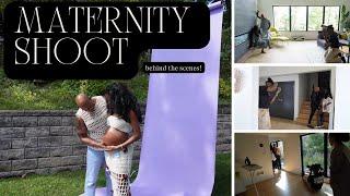 Maternity Shoot Behind-The-Scenes  Aisha Beau