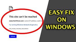 FIX - This Site Cant Be Reached Error On Windows PCs