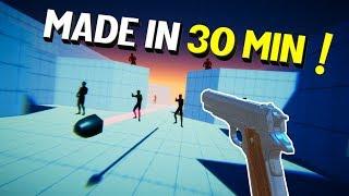 Making a VR game in 30 MIN - Pistol Whip Remake