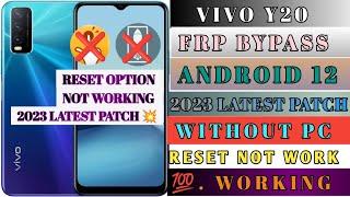 Vivo Y20 V2029 Android 12 Frp Bypass Without Pc  New Trick 2022  Bypass Google Lock 100% Working