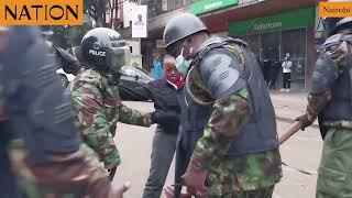 Police arrest Kenyans who attempted to stage sit-down Nane Nane protest on Kimathi Street Nairobi