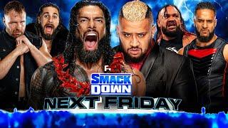 Roman Reigns Seth Rollins & Jon Moxley vs Solo Sikoa Jacob Fatu & Tama Tonga - Tag Team Match