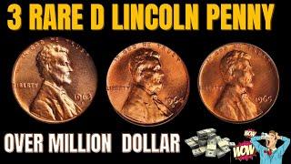 Rare 1963-1964-1965 D Lincoln Pennies Worth Millions