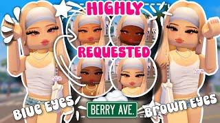 REVEALING **HIGHLY REQUESTED** FACES FOR BERRY AVENUE & ROBLOX GAMES 