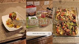 Vlogmas Day 7 Warm and cozy meal  Easy comfort food  Lauren Whitney