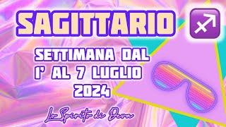 Sagittario ️ dal 1’ al 7 Luglio 2024 #sagittario #previsionisettimanali #oroscopo #tarocchiamore