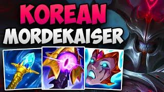 KOREAN CHALLENGER DOMINATING WITH MORDEKAISER  CHALLENGER MORDEKAISER TOP GAMEPLAY  Patch 14.2