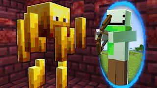 Minecraft aber mit einer Portal Gun