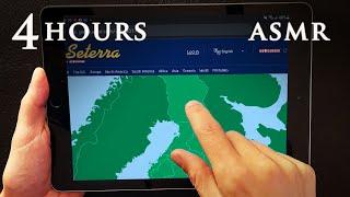 ASMR 4 hours Geography Quiz  Phone & iPad Tapping