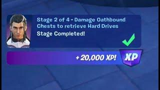 Fortnite - Damage Oathbound chests to retrieve Hard Drives - Chapter 4 Season 1