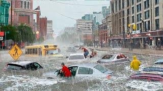 Canada now Toronto subway flooded historical flood destroyed roads and cars world is shocked