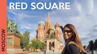 Red Square in MOSCOW RUSSIA Saint Basils Cathedral tour + GUM Vlog 2