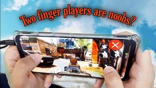 they said  2 finger players are noob  in cod mobile