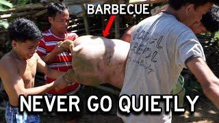 Philippines Village Christmas Party Episode 2 - Pig Wrangling Aint Always Easy