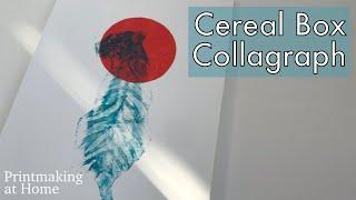 Printmaking at Home - Cereal Box Collagraph Printing Tutorial