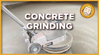 Garage Floor Prep - CONCRETE GRINDING DIY using the Pioneer Eclipse rental from Home Depot