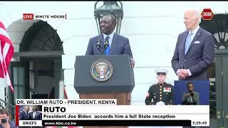 President Rutos Full Speech at White House During his USA Tour